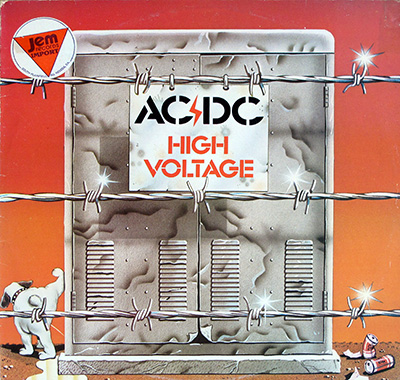 AC/DC - High Voltage Genuine Australian Release  album front cover vinyl record